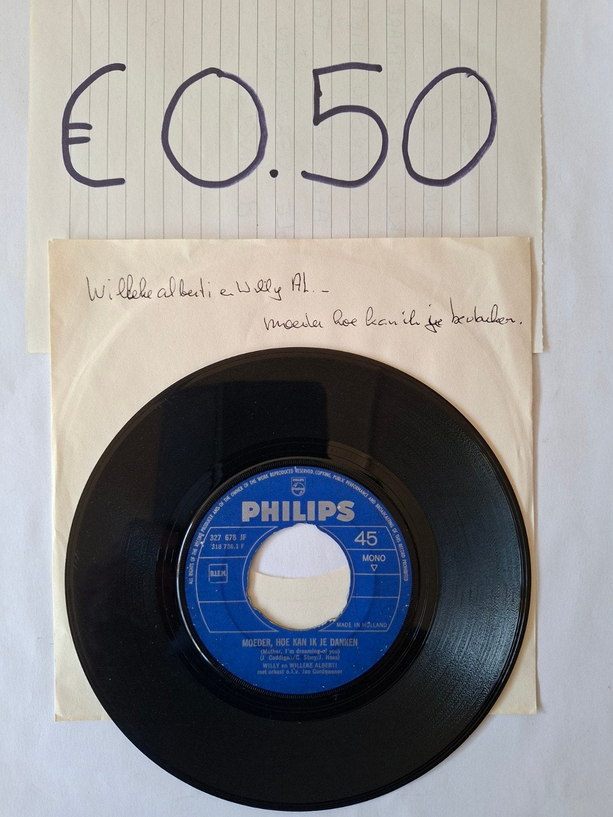 Willy en Willeke Alberti, Ophalen of Verzenden, Gebruikt, 7 inch, Levenslied of Smartlap