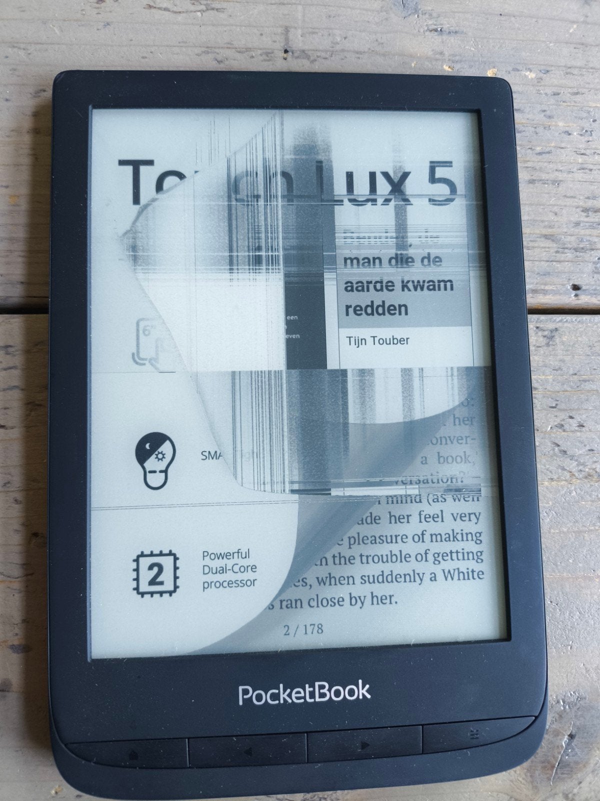 E-reader - defect scherm (Touch Lux5), Computers en Software, E-readers, Ophalen of Verzenden