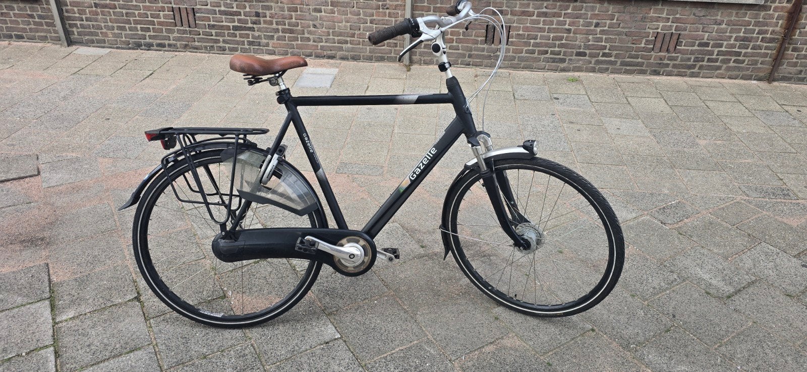 Nette Gazelle Orange heren fiets met axa slot 28-inch, Ophalen, Gebruikt, Versnellingen, 65 cm of meer
