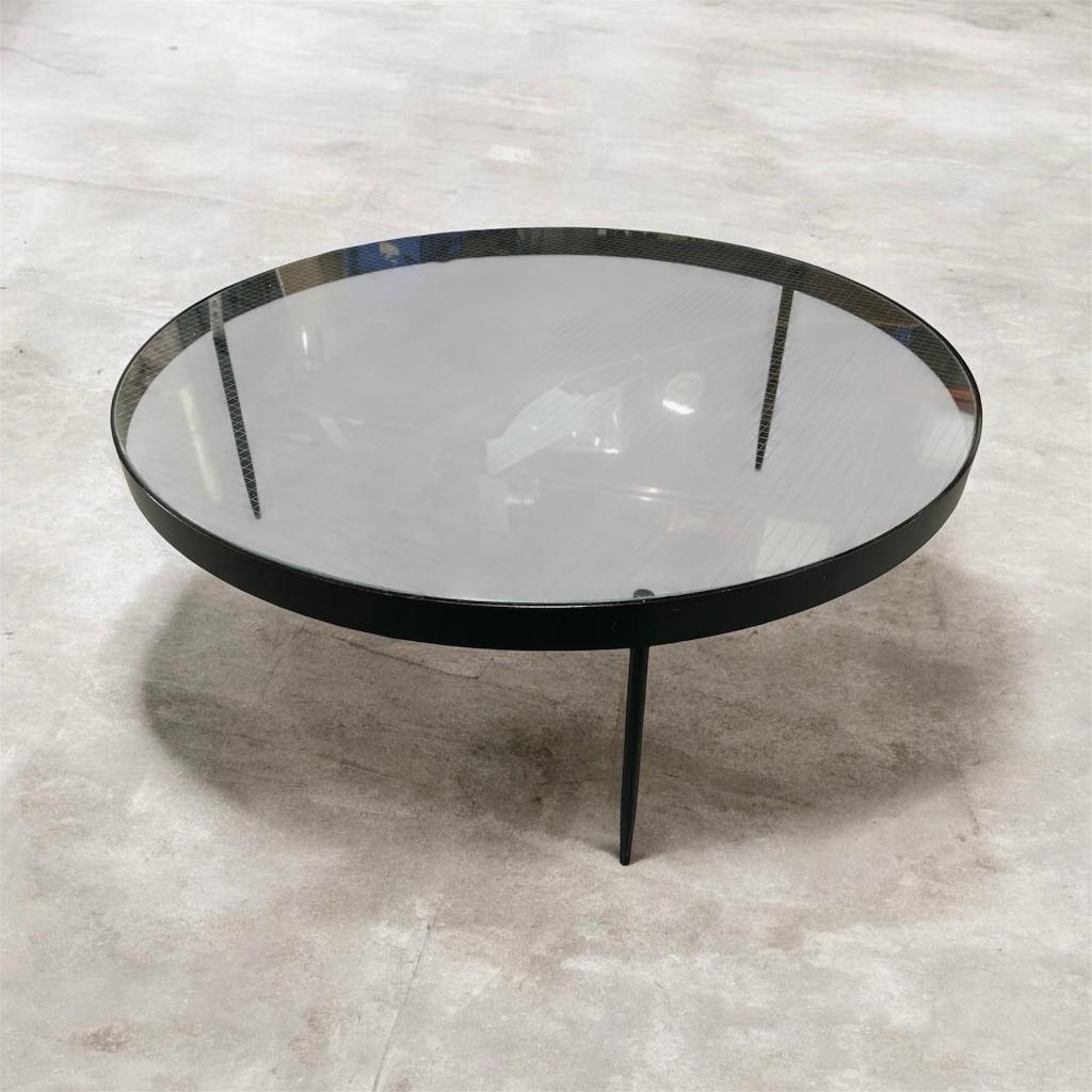 Salontafel G3 Janni van Pelt minimalistisch vintage design, Ophalen, Minder dan 45 cm, Gebruikt, Metaal of Aluminium