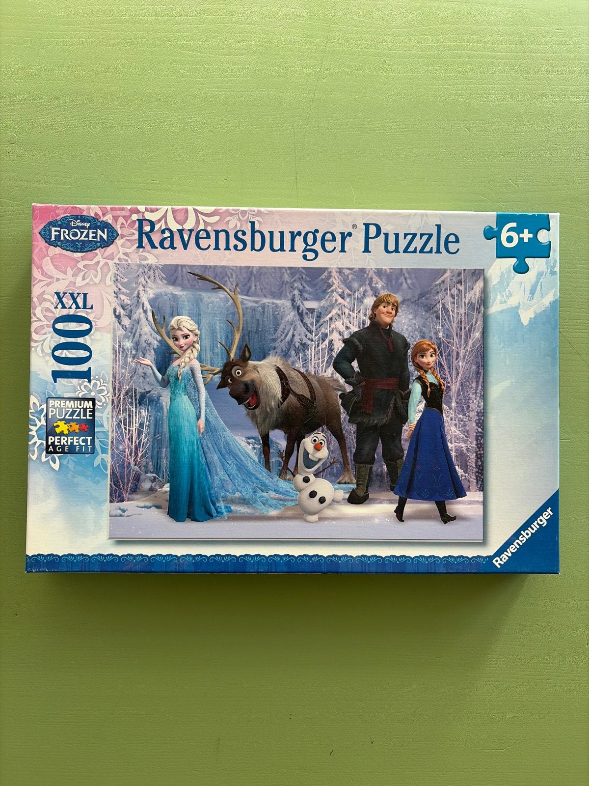 XXL puzzel Frozen 100 stukjes, Ophalen of Verzenden, Meer dan 50 stukjes, Zo goed als nieuw, 6 jaar of ouder