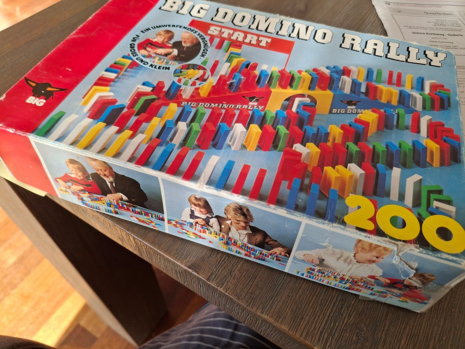 Big Domino Rally - 200 dominostenen, Kinderen en Baby's, Ophalen of Verzenden, Gebruikt