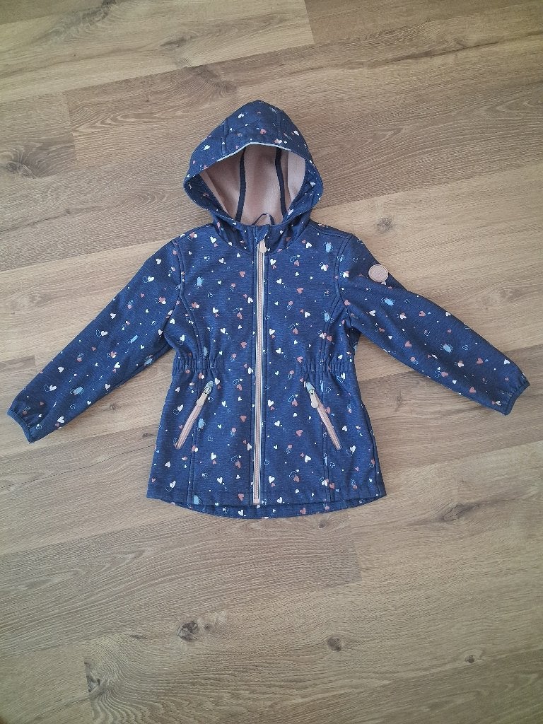 Northville Softshell Jasje met Hartjesprint M 116, Ophalen, Meisje, Zo goed als nieuw, Northville