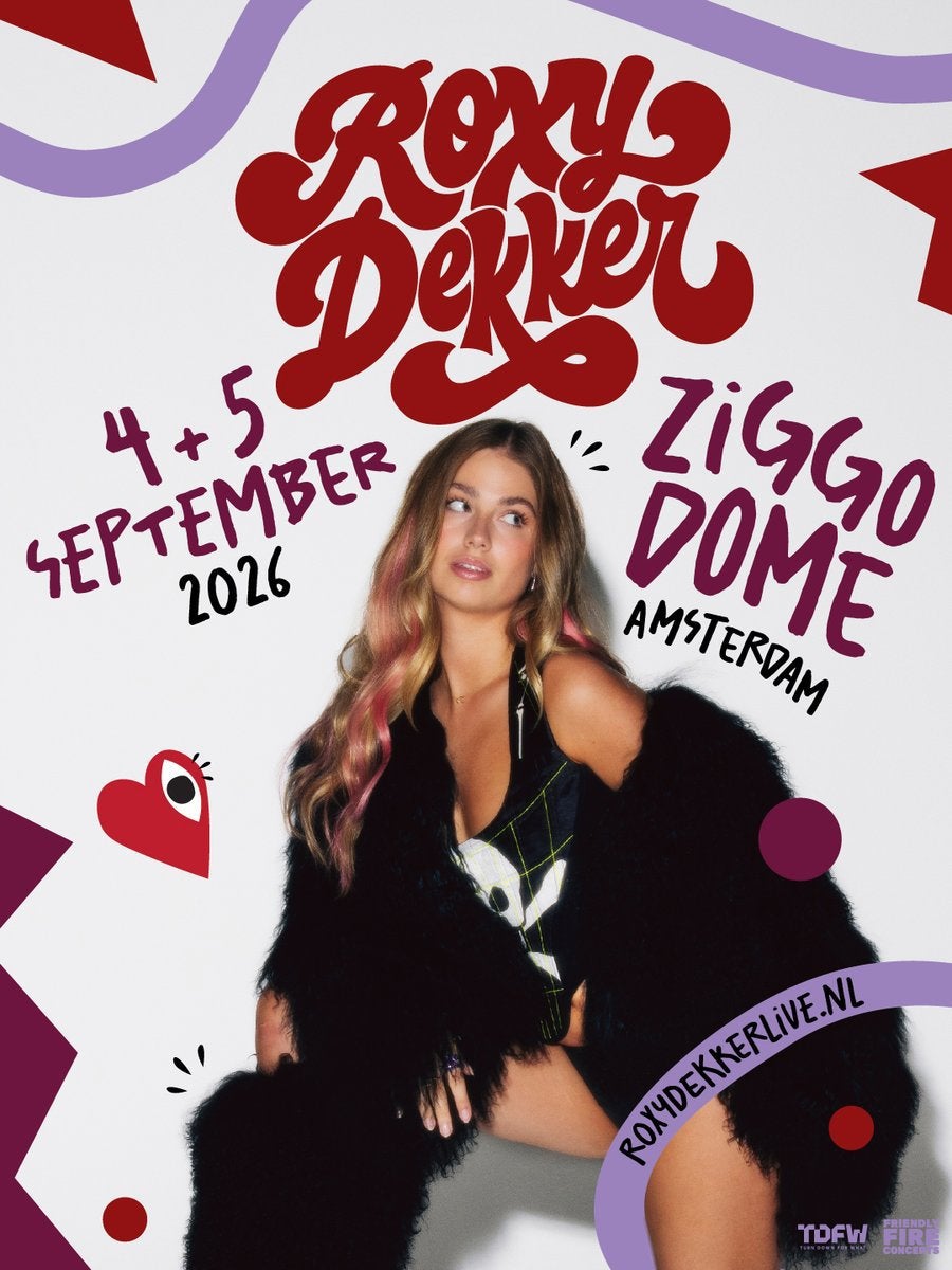 6 staanplaatsen Roxy Dekker - 5 september 14:30, Drie personen of meer, September