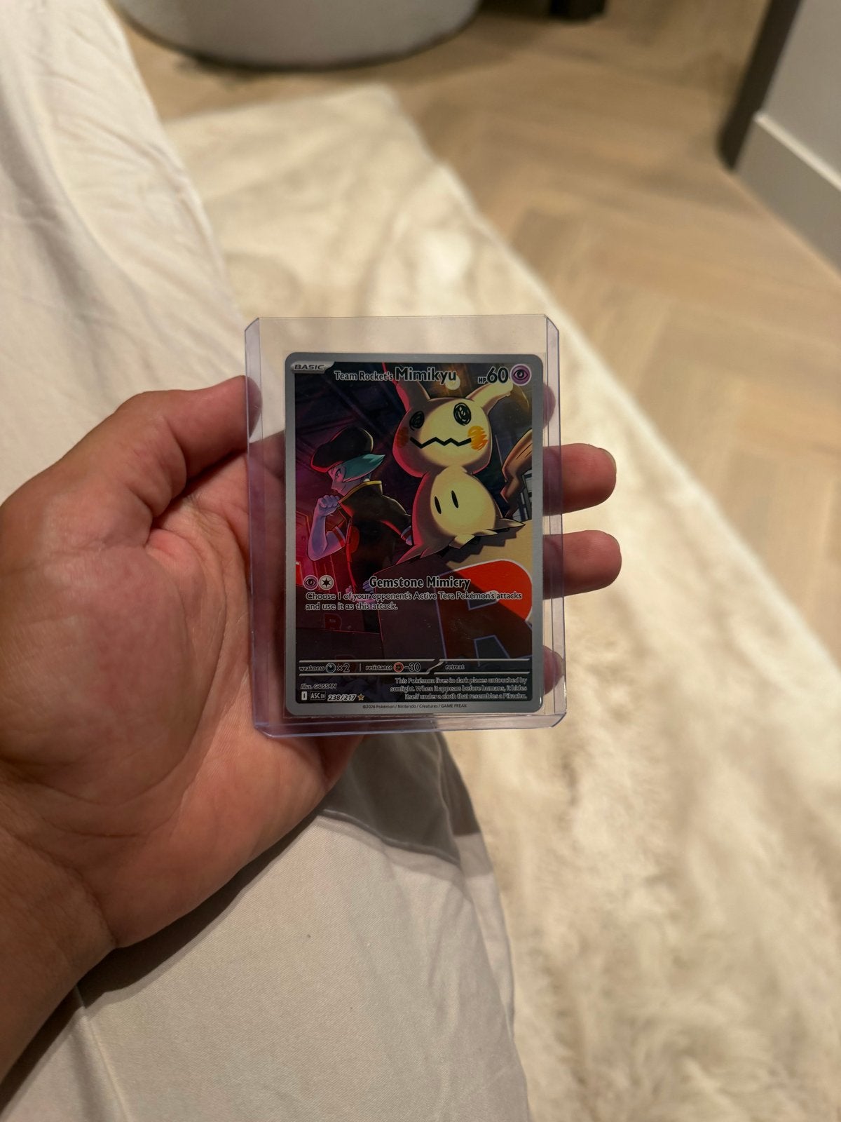 Team Rocket's Mimikyu (ASC 238) Pokémon Kaart, Ophalen of Verzenden, Zo goed als nieuw, Losse kaart