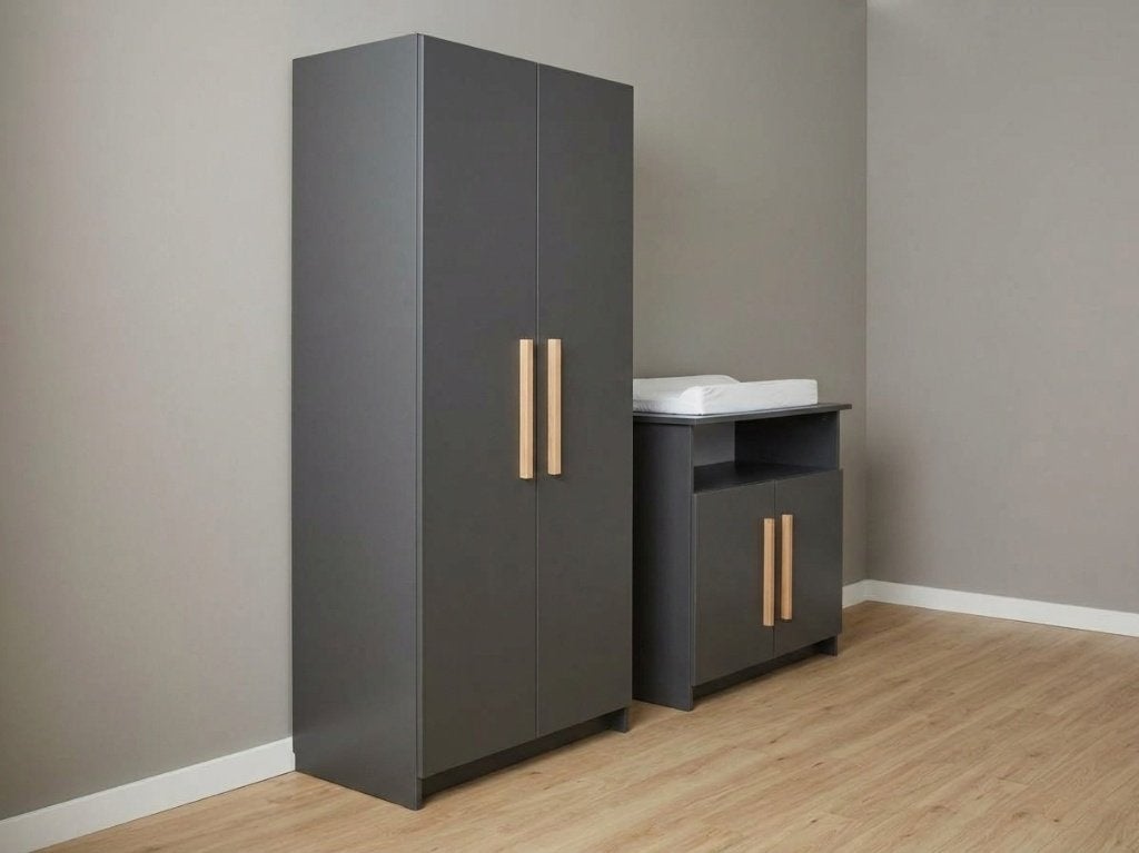 Kast en Commode in kleur antraciet (Van Asten), Ophalen, 50 tot 70 cm, 105 cm of meer, Commode