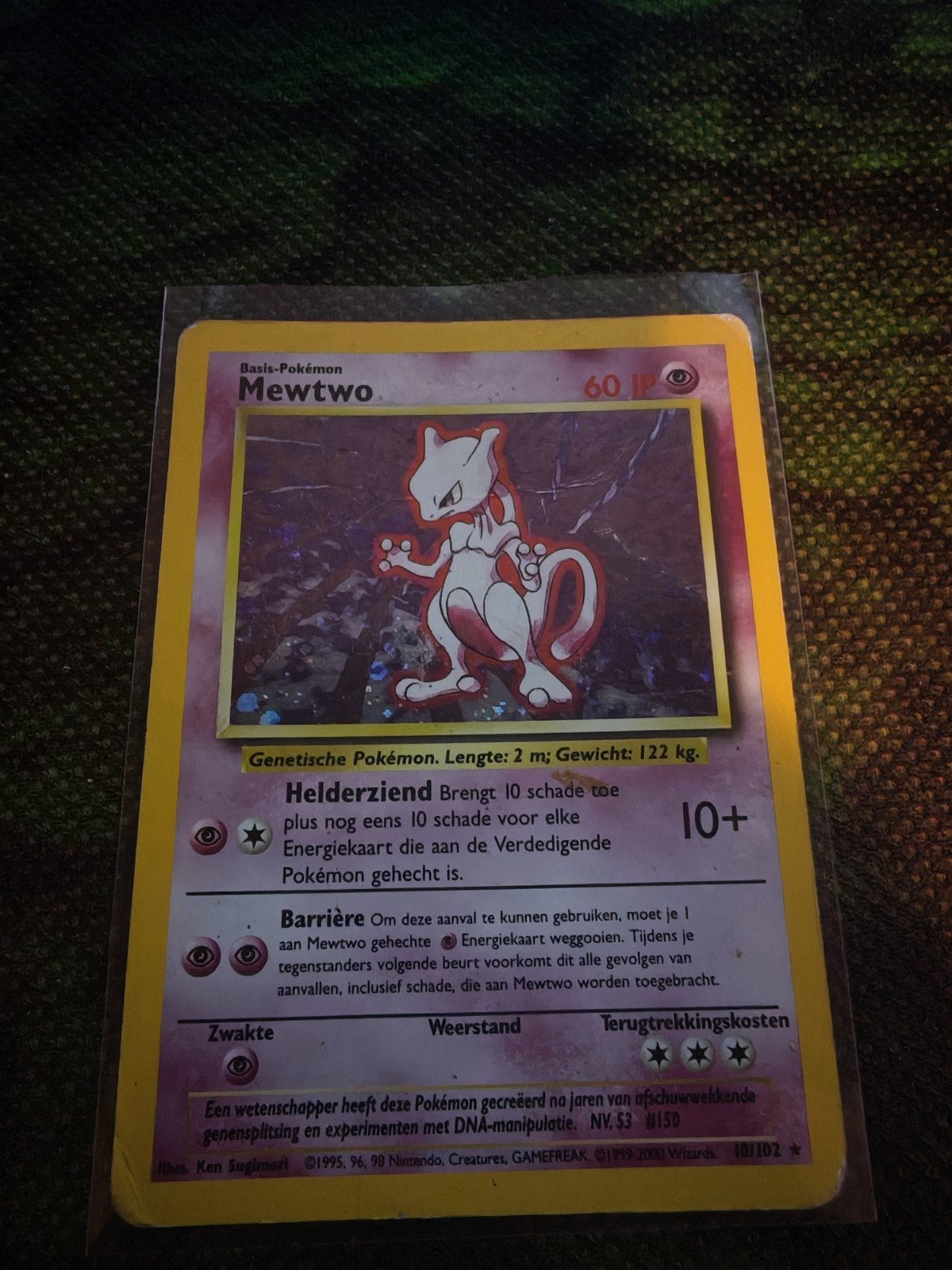 Mewtwo 10/102, Ophalen of Verzenden, Zo goed als nieuw, Losse kaart