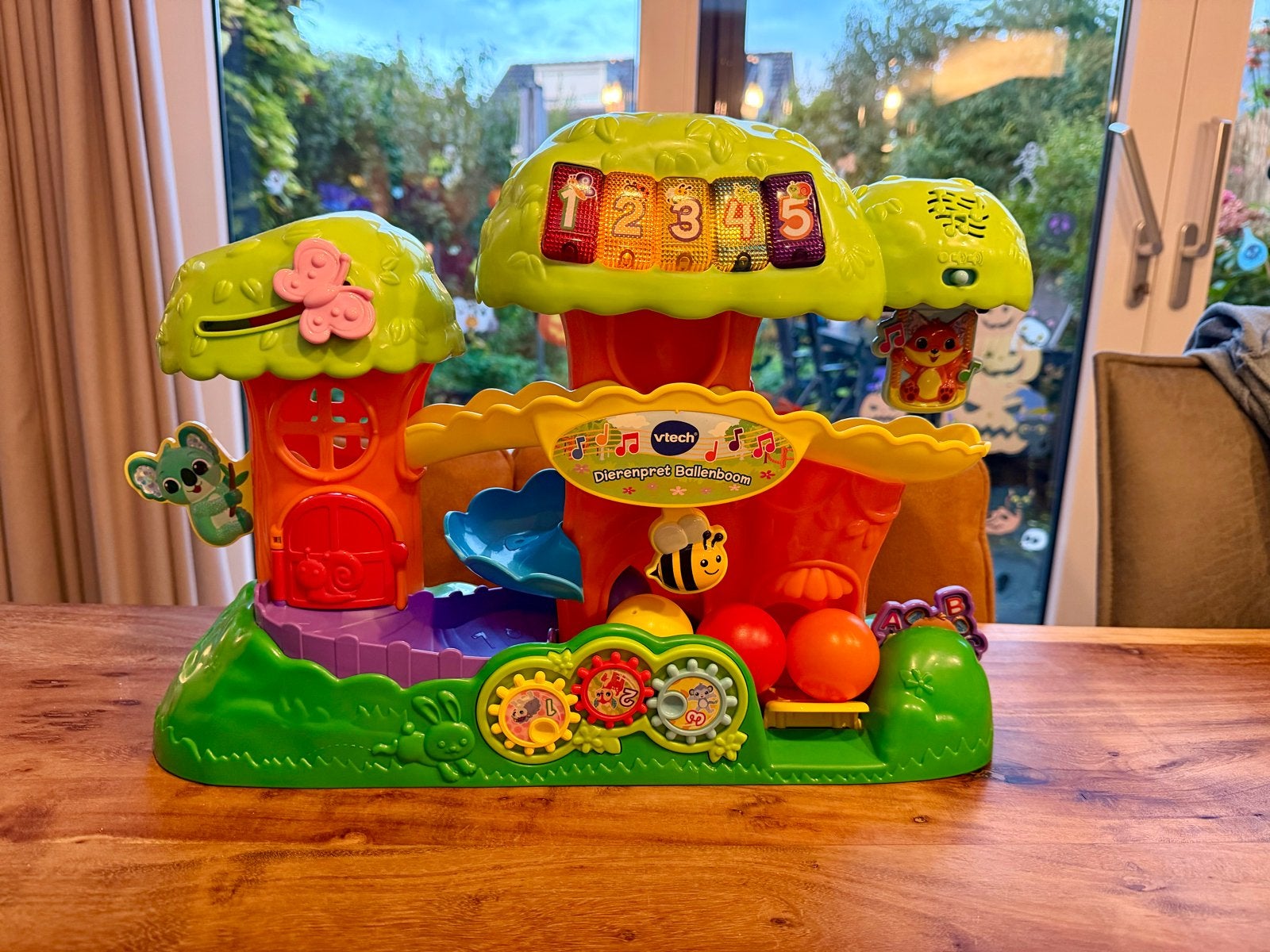 VTech Dierenpret Ballenboom met 4 ballen, Ophalen, Gebruikt, Overige typen, Met licht