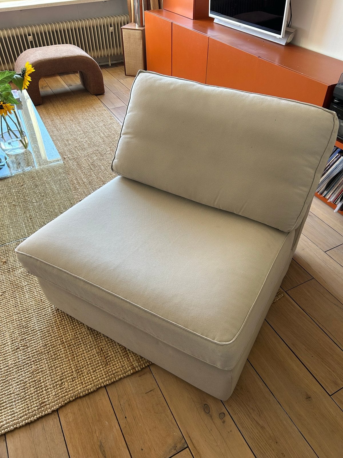 IKEA Fauteuil - Comfortabel en Onderhoudsvriendelijk, Ophalen, Gebruikt, 75 tot 100 cm, Stof