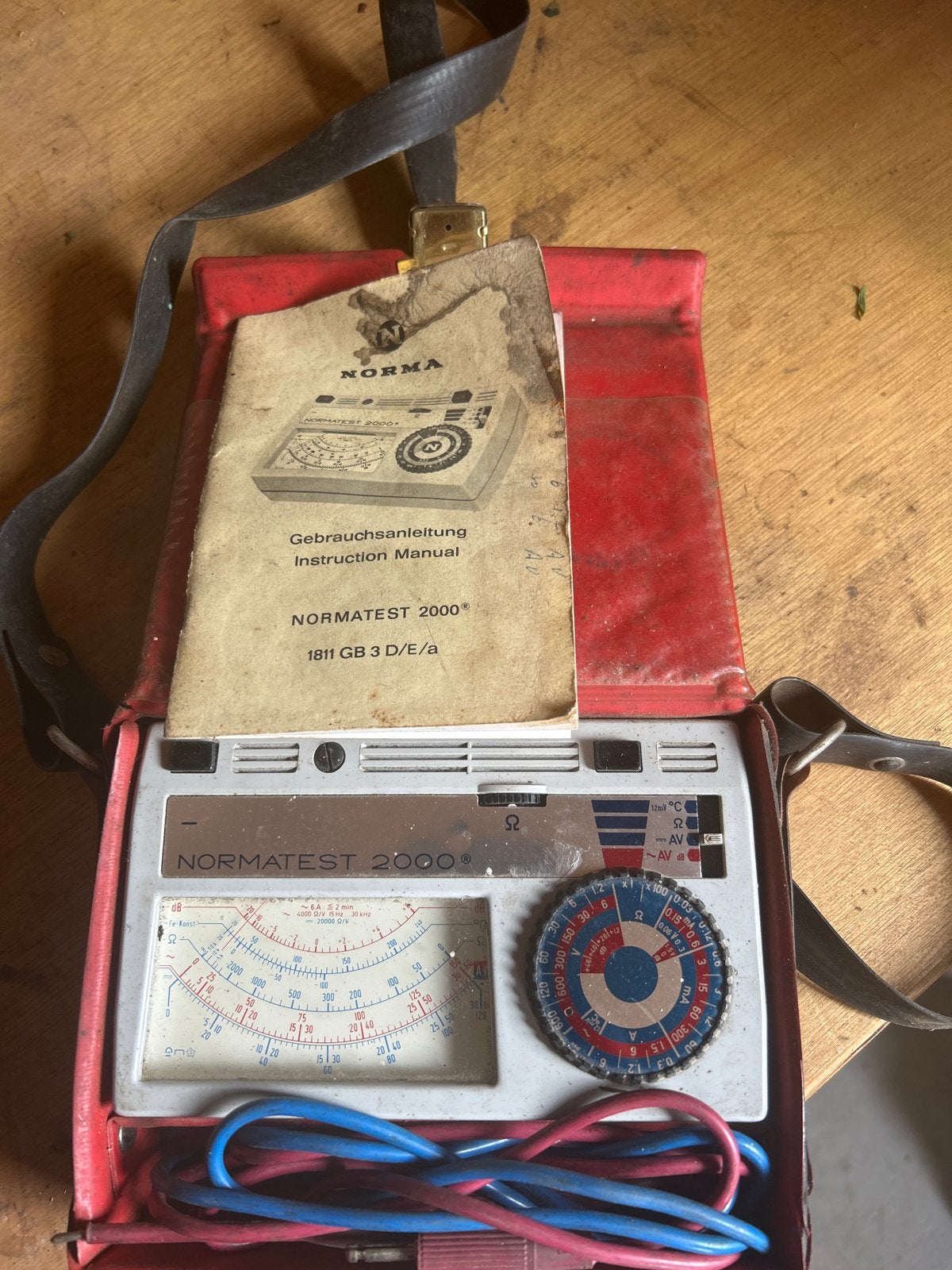 Normatest 2000 Multimeter met handleiding en tas, Ophalen, Gebruikt, Multimeter