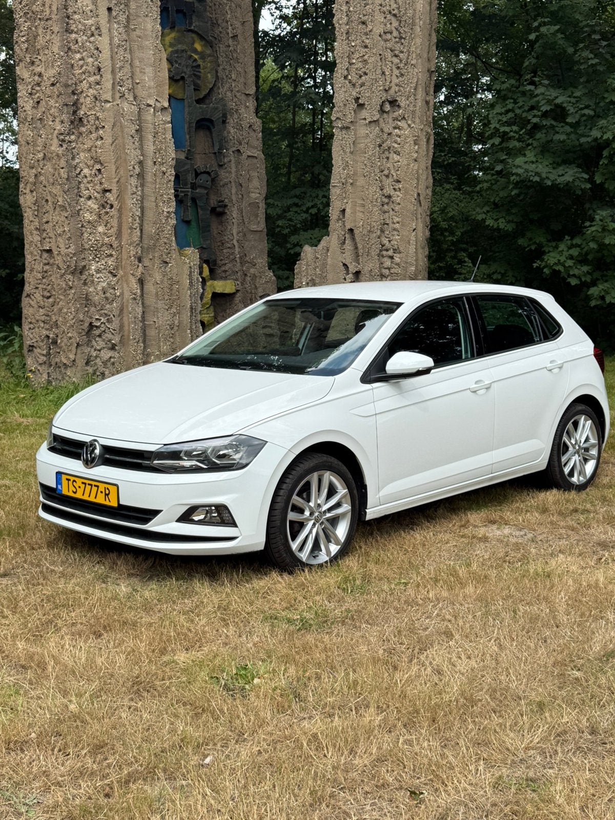 Volkswagen Polo 1.0 TSI 95pk 2018 Wit 17 Inch Pamplona, Auto's, Volkswagen, Voorwielaandrijving, 40 €/maand, Wit, Origineel Nederlands