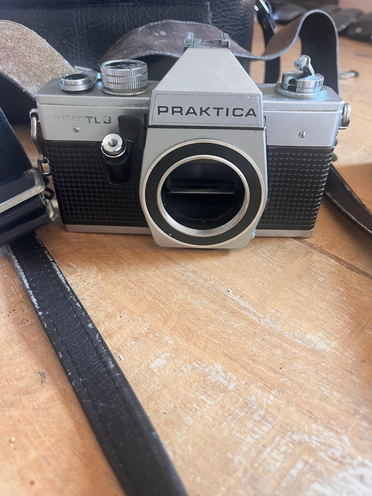 Praktica Super TL3 Analoge Spiegelreflexcamera met accessoir, Ophalen of Verzenden, Gebruikt, Spiegelreflex, Overige Merken