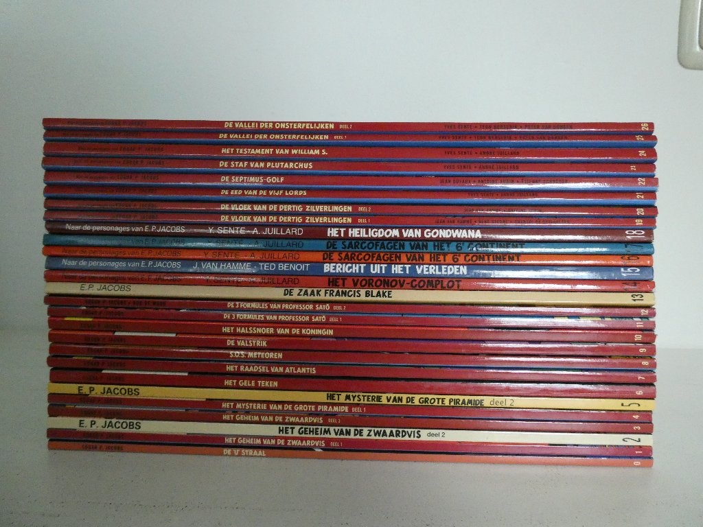 Blake en Mortimer ~ Complete serie 1 t/m 26, Complete serie of reeks, Ophalen of Verzenden, Zo goed als nieuw, Edgar P. Jacobs