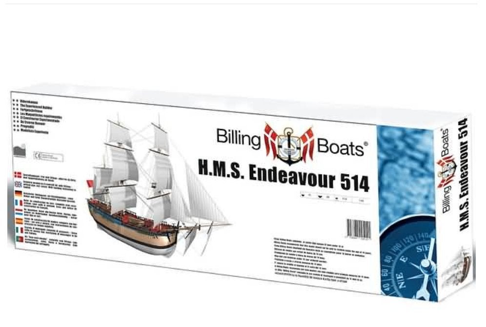 Billing boats 1:50 HMS Endeavour, Info@Model-engineering.nl, Verzenden, 1:32 tot 1:50, Nieuw