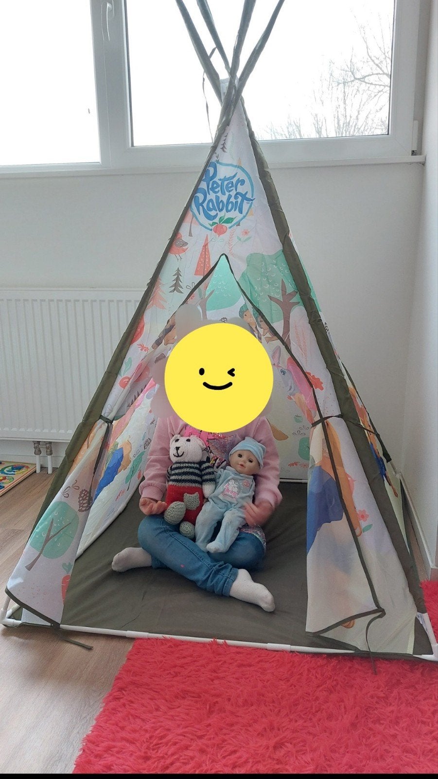 Pieter Konijn Tipi Tent - Zo goed als nieuw, Ophalen, Zo goed als nieuw, Overige materialen
