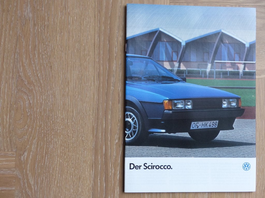 Volkswagen Scirocco 1986 brochure 1985, Verzenden, Nieuw, Volkswagen