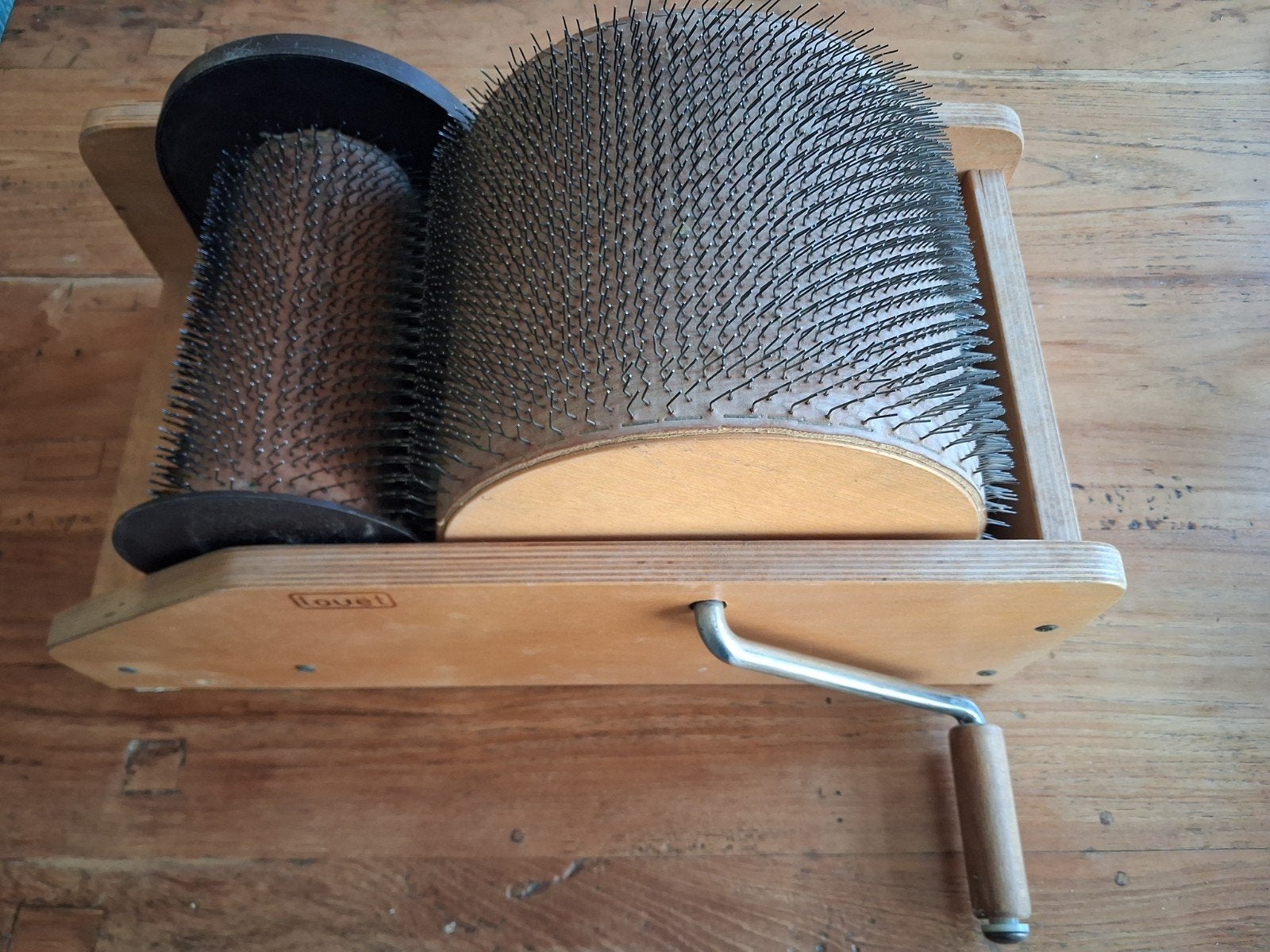 Louët Drum Carder - Kaardemolen voor wol en vezels, Hobby en Vrije tijd, Ophalen, Gebruikt