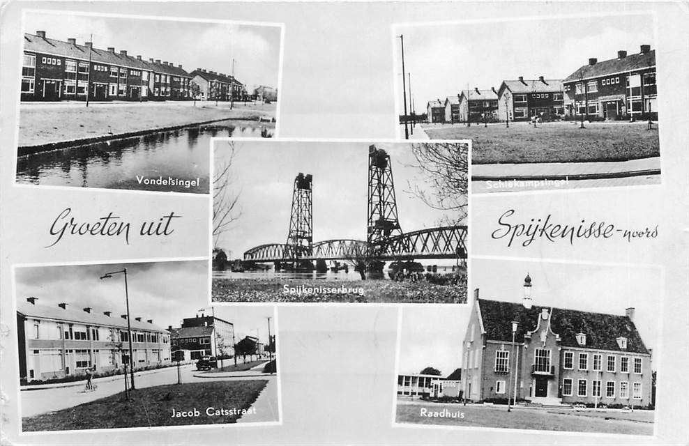 304-086-031 Spijkenisse Groeten uit, Verzamelen, Verzenden, Voor 1920, Zuid-Holland