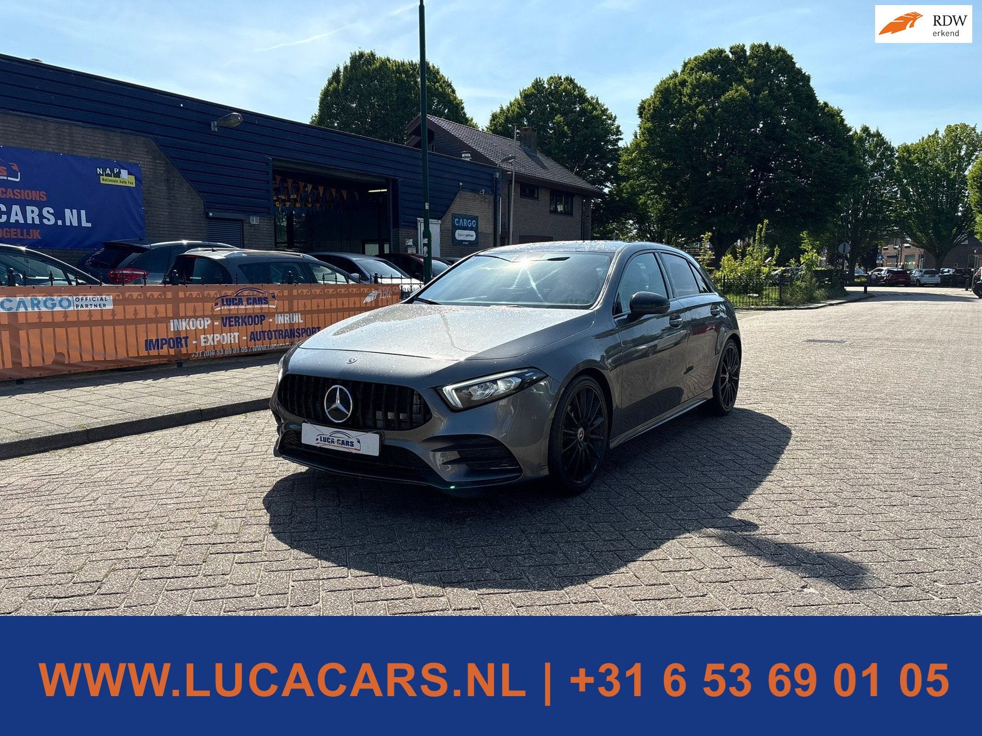 Mercedes-Benz A-klasse 200 AMG Premium Plus Sfeerverlichting, Auto's, Gebruikt, Euro 6, 4 cilinders, 163 pk