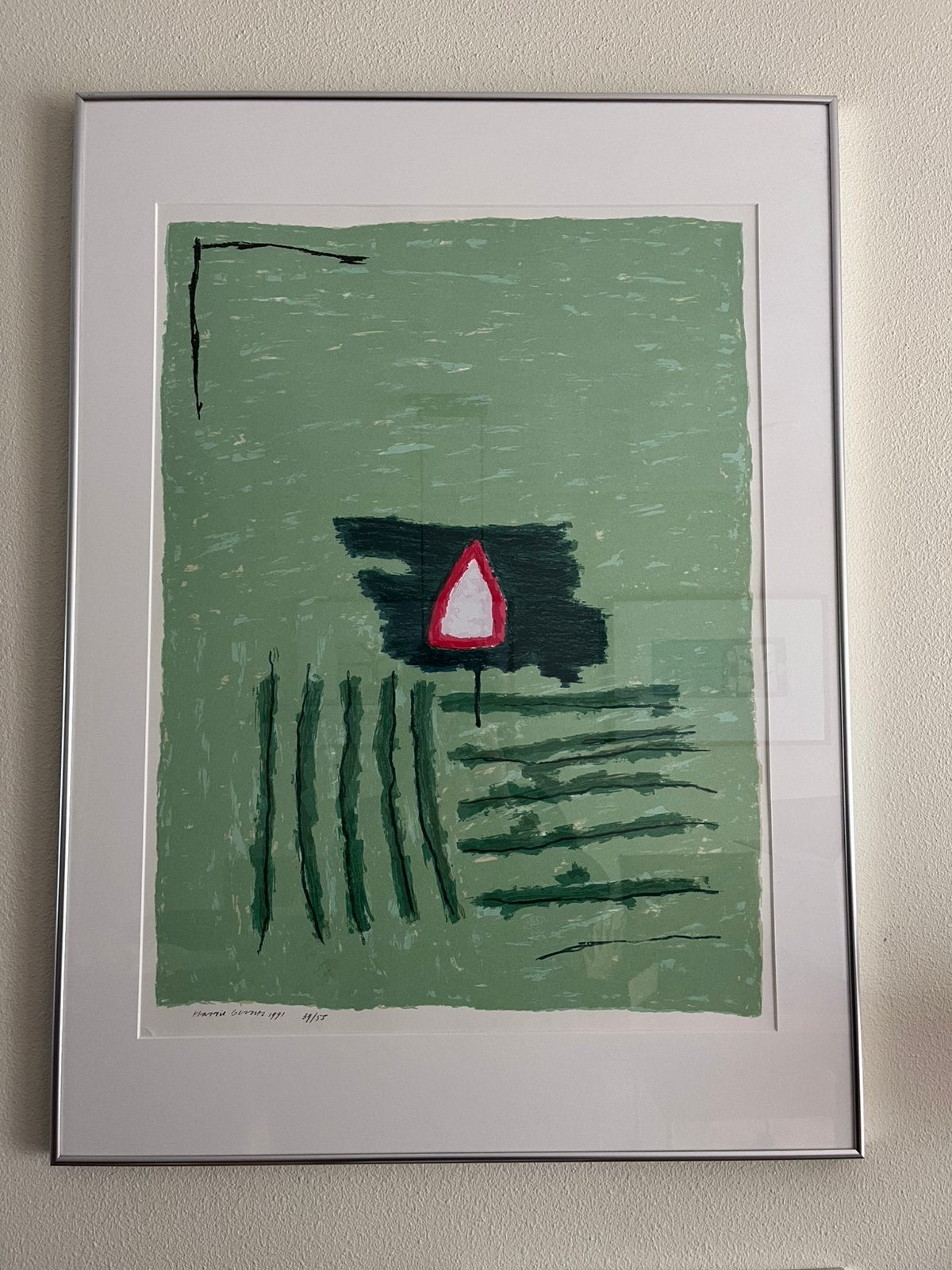 Zeefdruk Harrie Gerritz, Antiek en Kunst, Ophalen, Zeefdruk