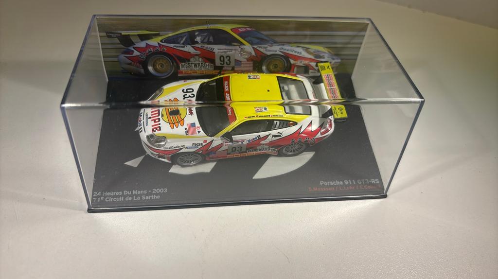 Porsche 911 gt3 rs 24h du mans atlas 1.43, Hobby en Vrije tijd, Modelauto's | 1:43, Overige merken, Auto, Ophalen of Verzenden