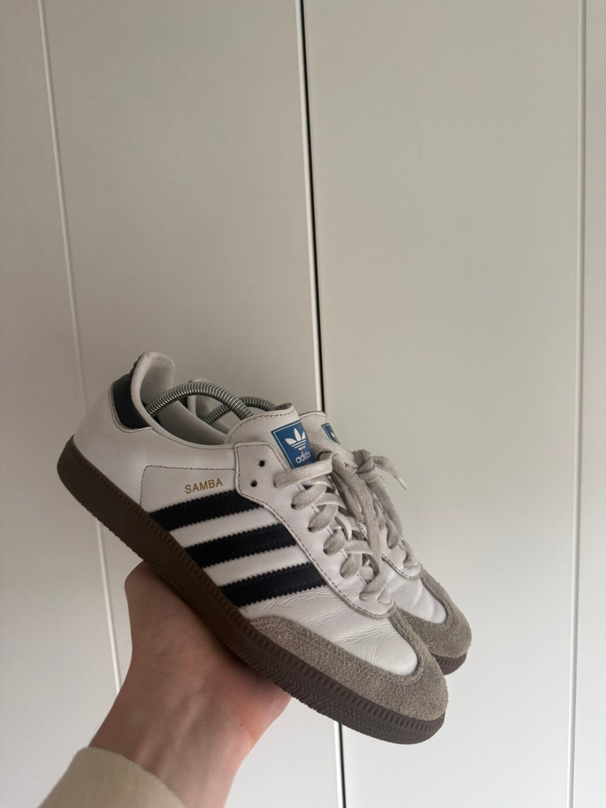 Adidas Samba OG White / Black Gum – Maat 38 2/3 met og doos, Kleding | Dames, Schoenen, Ophalen of Verzenden, Zo goed als nieuw