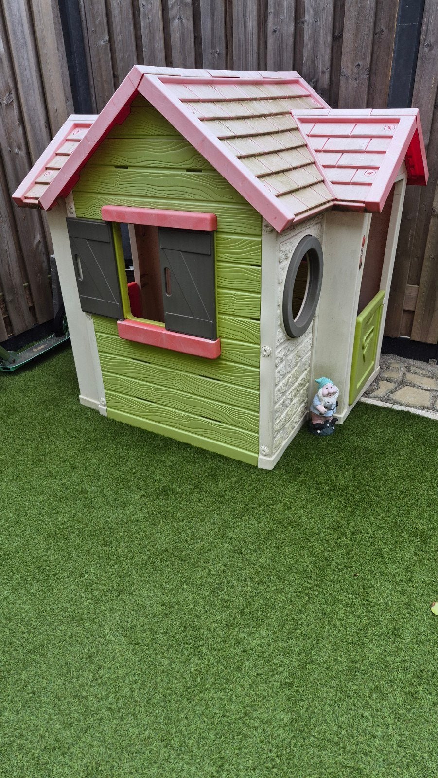 Leuk speelhuisje voor kinderen - groen/roze, Ophalen, Gebruikt, Kunststof