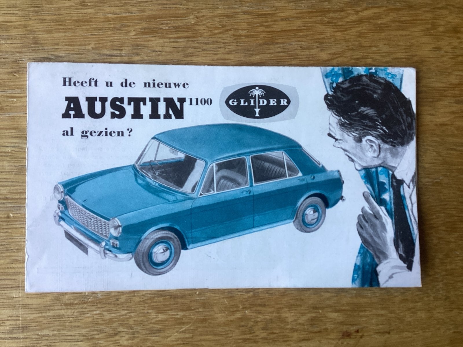Originele Austin 1100 Glider brochure uit 1962, Ophalen of Verzenden, Gelezen, Overige merken