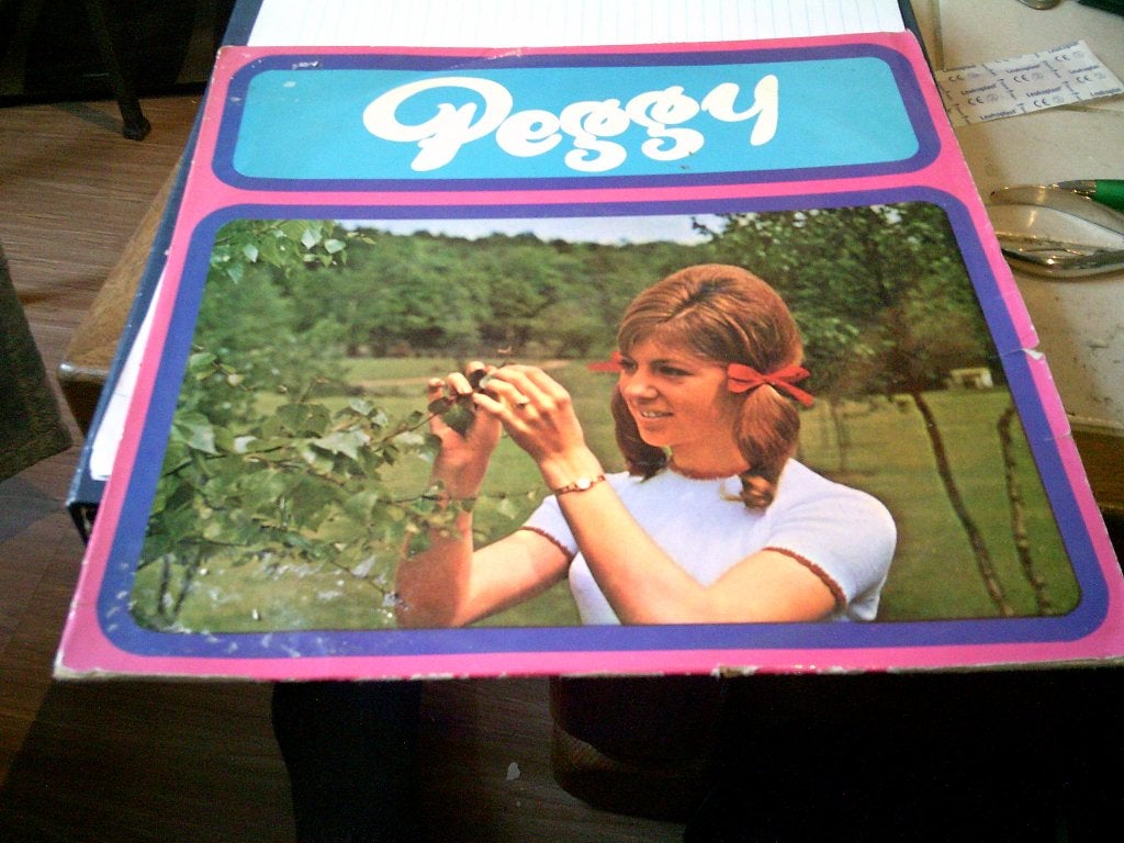 PEGGY LP PEGGY, Ophalen of Verzenden, Zo goed als nieuw, Levenslied of Smartlap, Inclusief binnenhoes