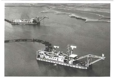 Baggerschepen, Verzamelen, Scheepvaart, Ophalen of Verzenden, Nieuw, Kaart, Foto of Prent
