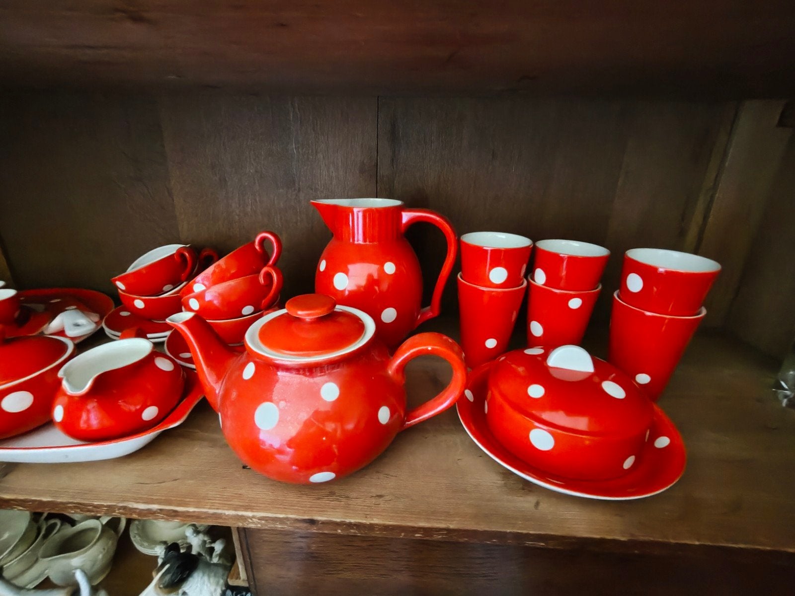 oud servies stippen, Huis en Inrichting, Ophalen, Gebruikt, Overige stijlen