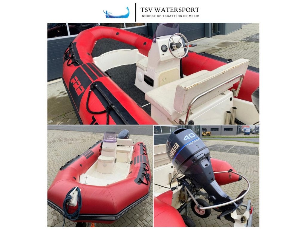 Zodiac Pro 9 incl trailer!, Watersport en Boten, Rubberboten, 5 m, Gebruikt, Benzine, Zodiac