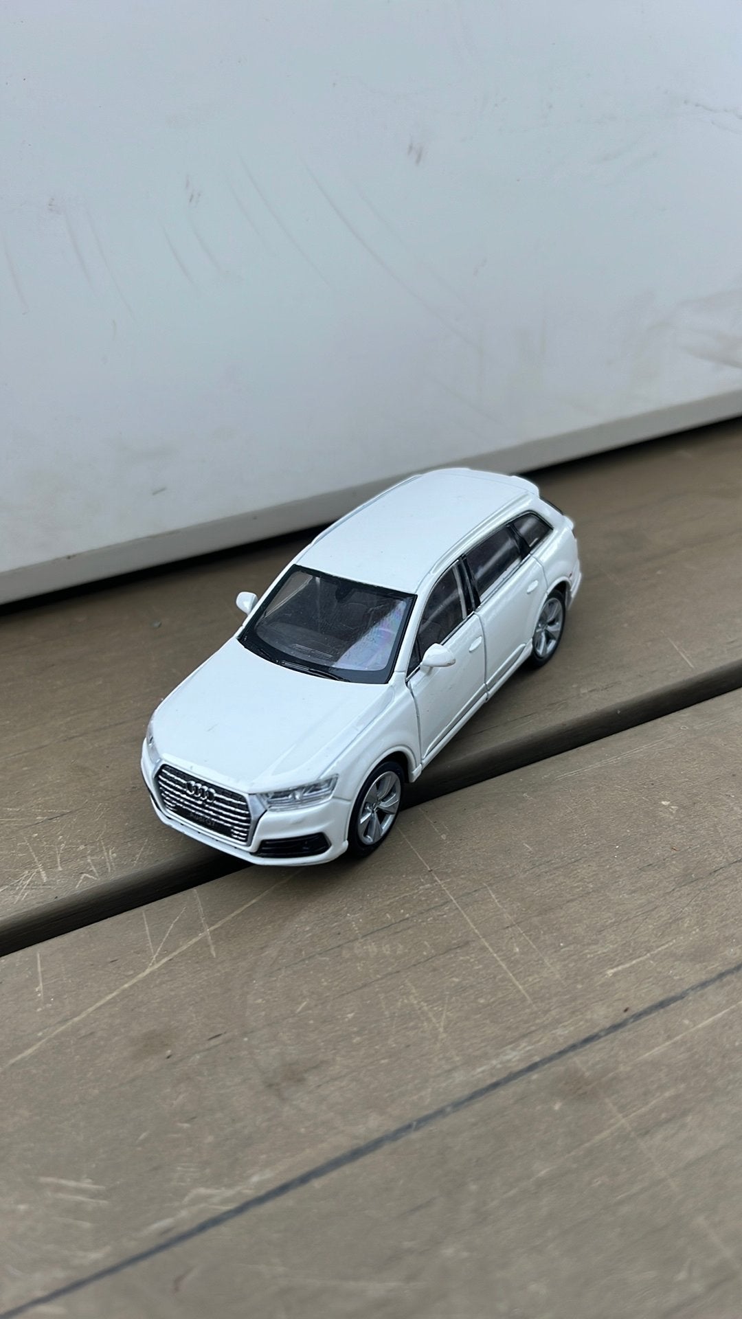 Welly Miniatuur Audi Q7 Wit, Ophalen of Verzenden, Zo goed als nieuw