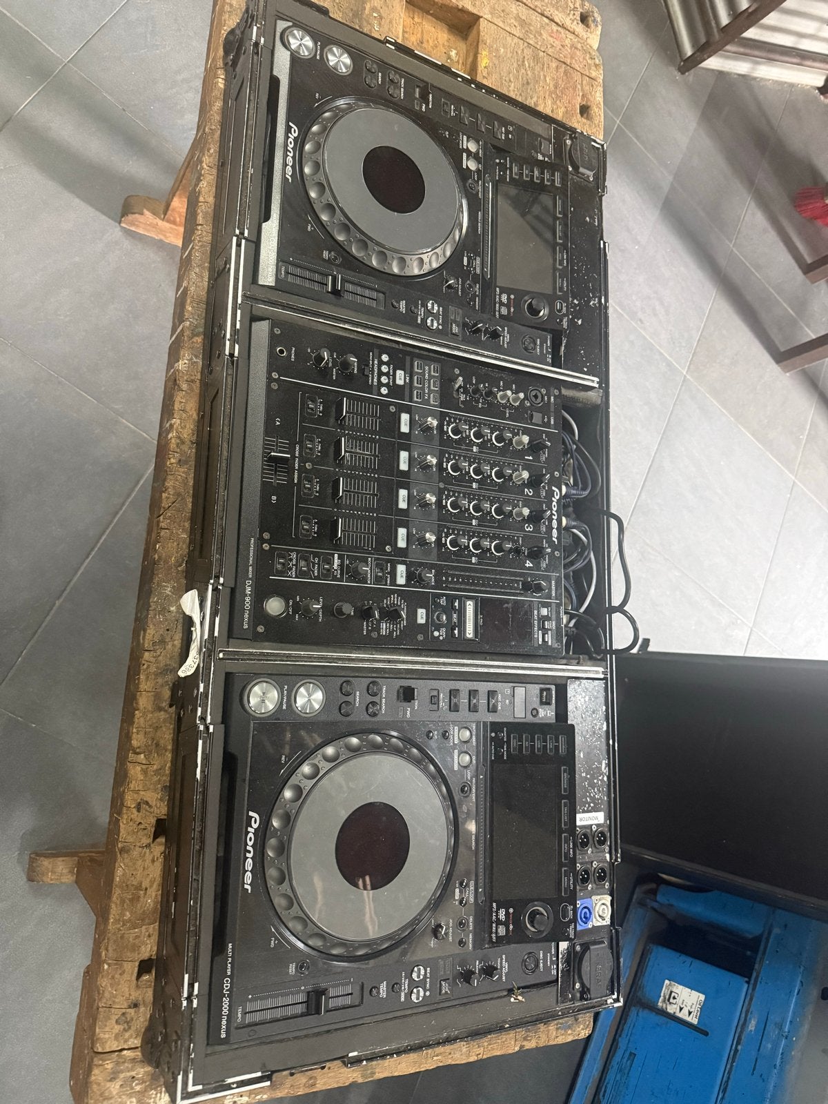Pioneer DJ Set CDJ-2000 Nexus + DJM-900 Nexus met flightcase, Muziek en Instrumenten, Dj-sets en Draaitafels, Ophalen of Verzenden