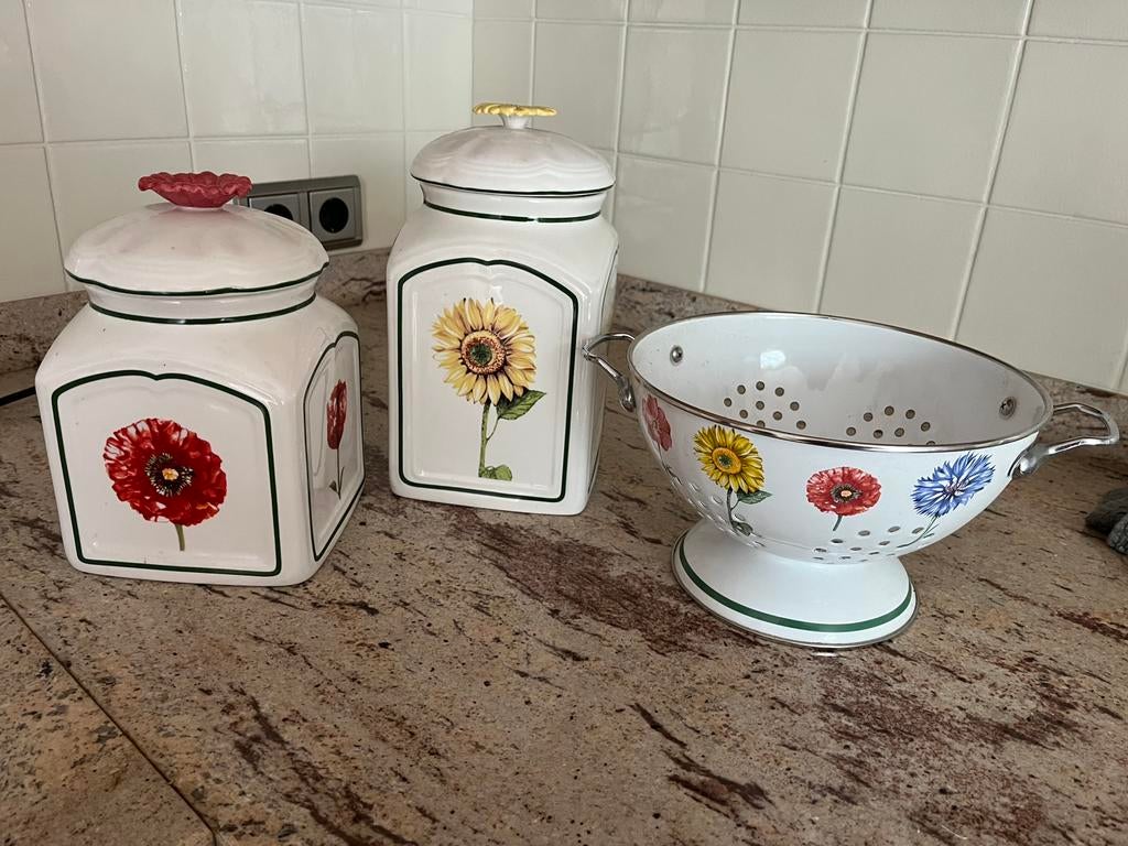 Voorraadpotten en vergiet Villeroy & Boch, Ophalen, Zo goed als nieuw, Overige materialen, Pot, Bus of Blik