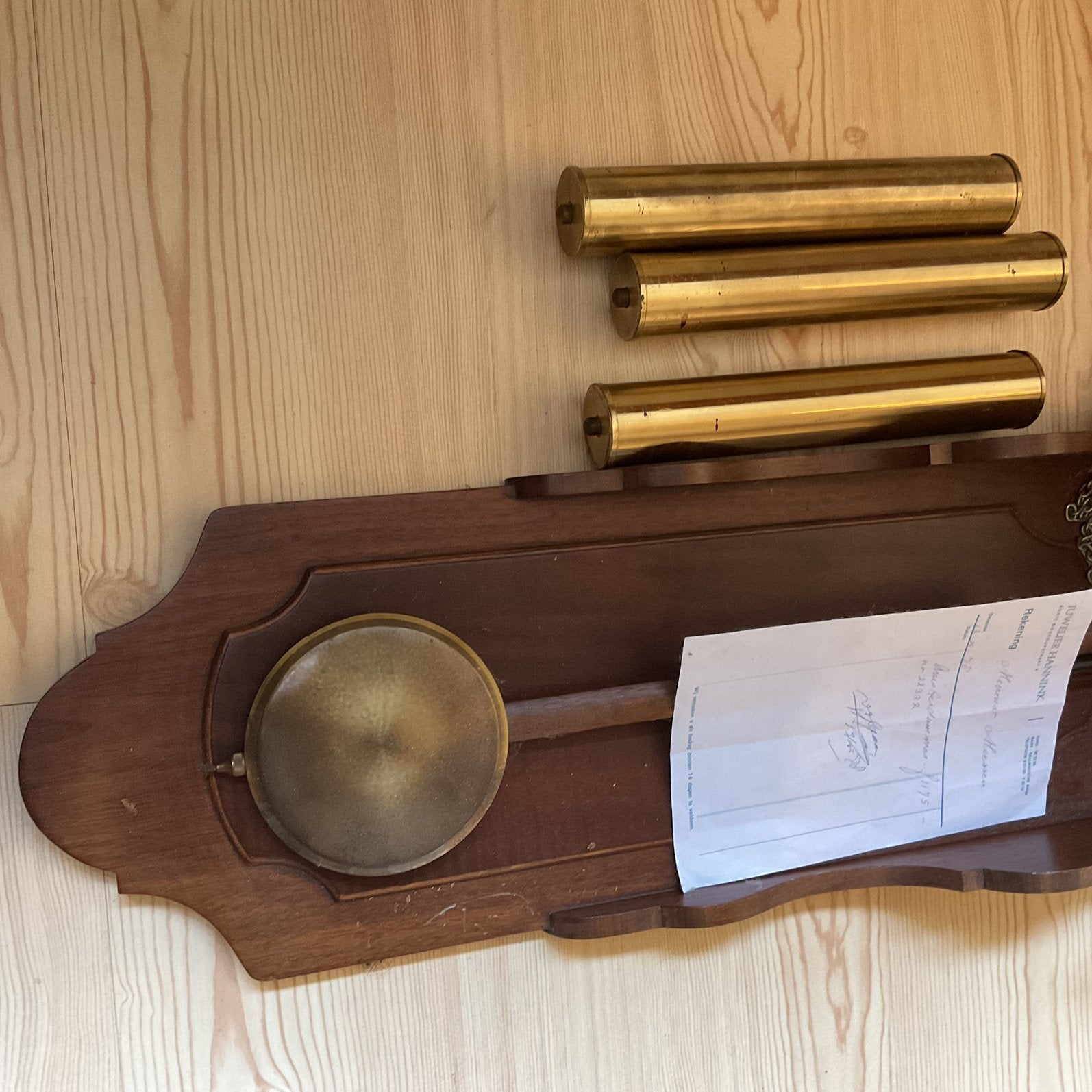 Houten klok Amsterdammer., Antiek en Kunst, Ophalen