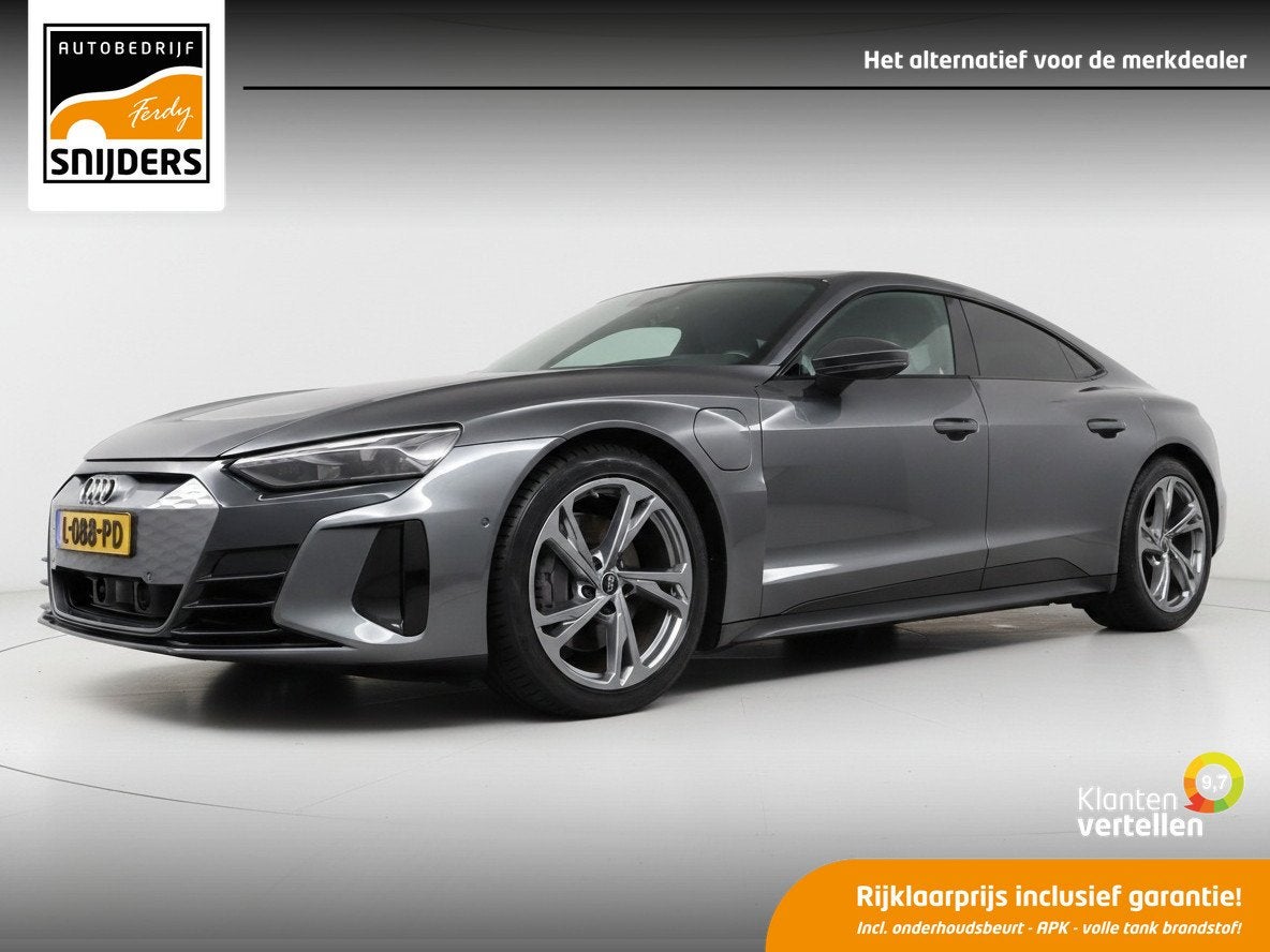 Audi e-tron GT GT S-LINE 93 kWh / 476 PK, OrigNL / Incl.BTW, Auto's, 12 maanden, 479 km, Zwart, Automatische klimaatregeling