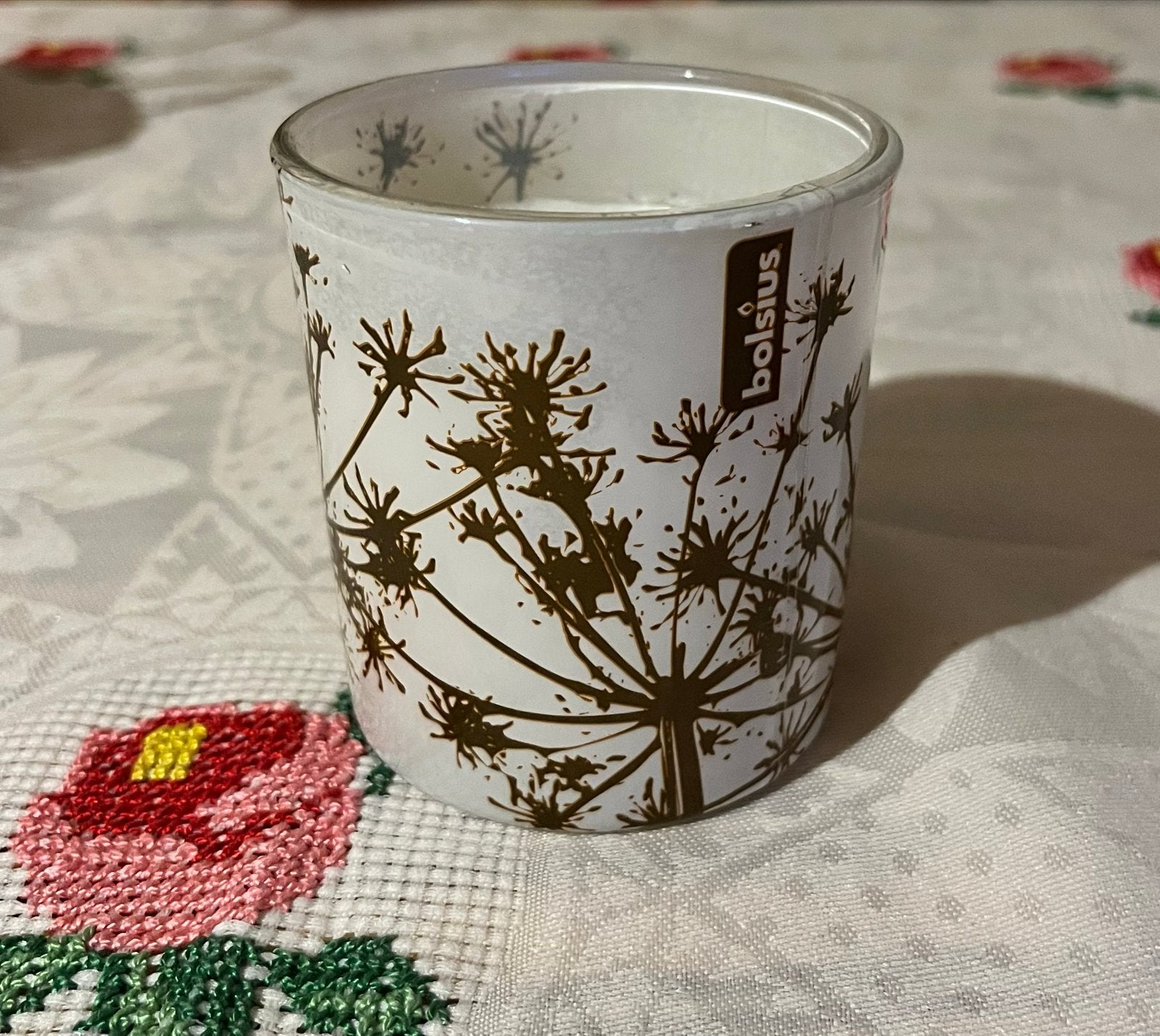 Bolsius Kaars Winter Flower - Kaars in Glas, Nieuw, Ophalen of Verzenden, Glas, Kaars