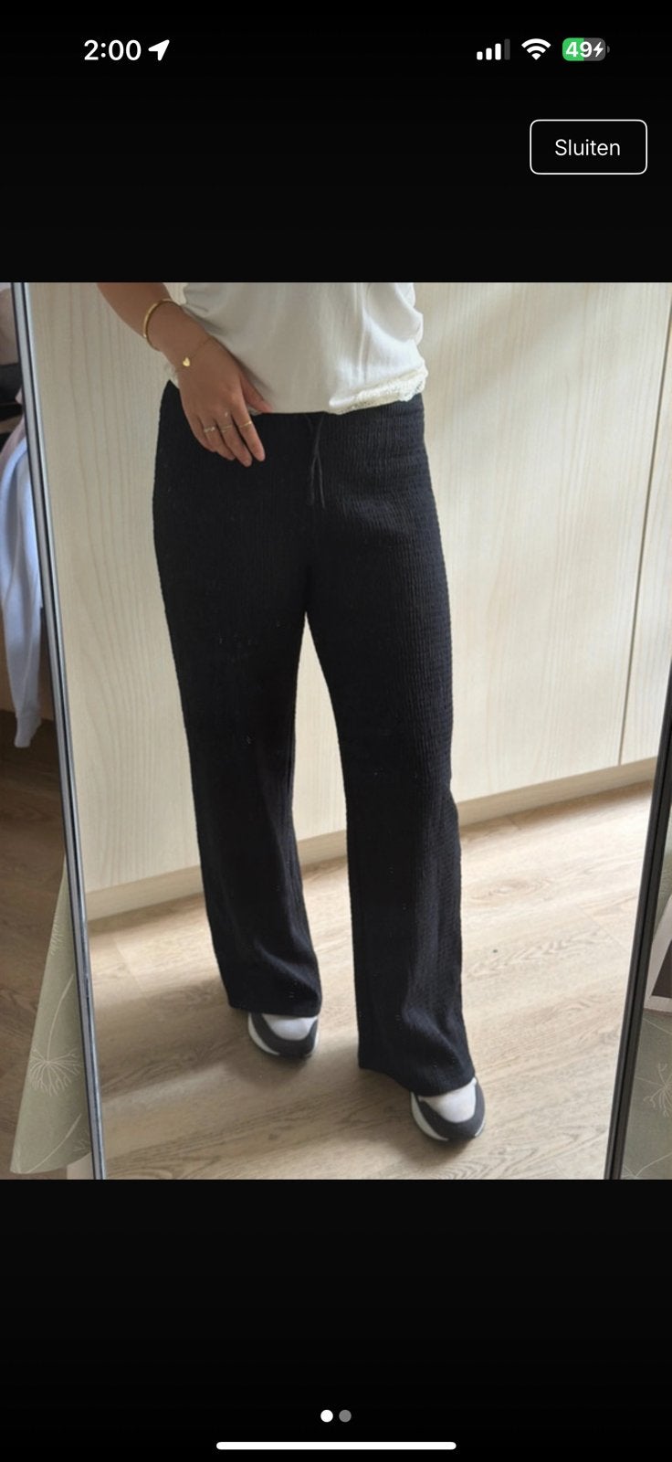 Petite broek, Verzenden, Zwart, Zo goed als nieuw, Maat 34 (XS) of kleiner
