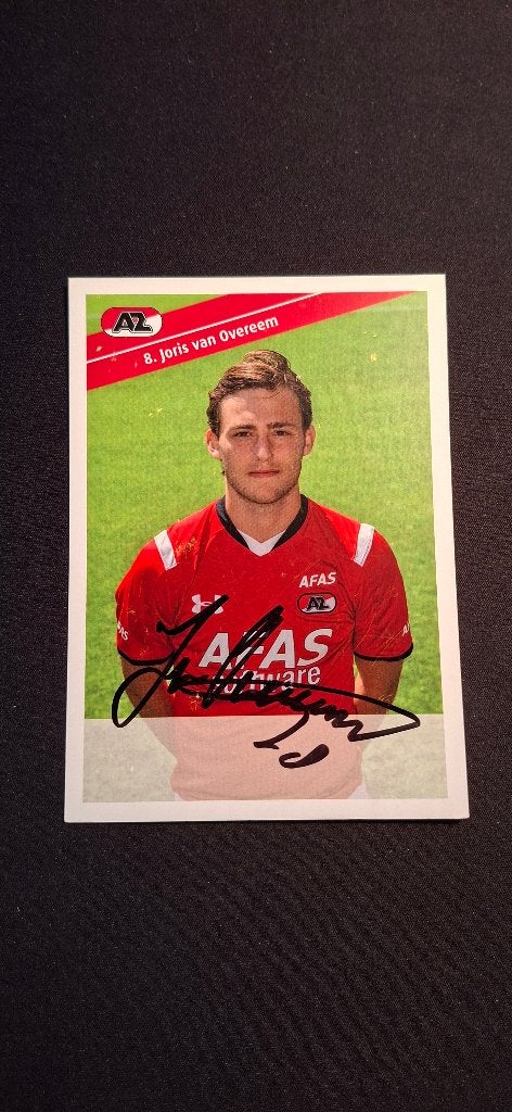 Spelerskaart met handtekening; Joris van Overeem # AZ, Ophalen of Verzenden, Nieuw, AZ, Spelerskaart