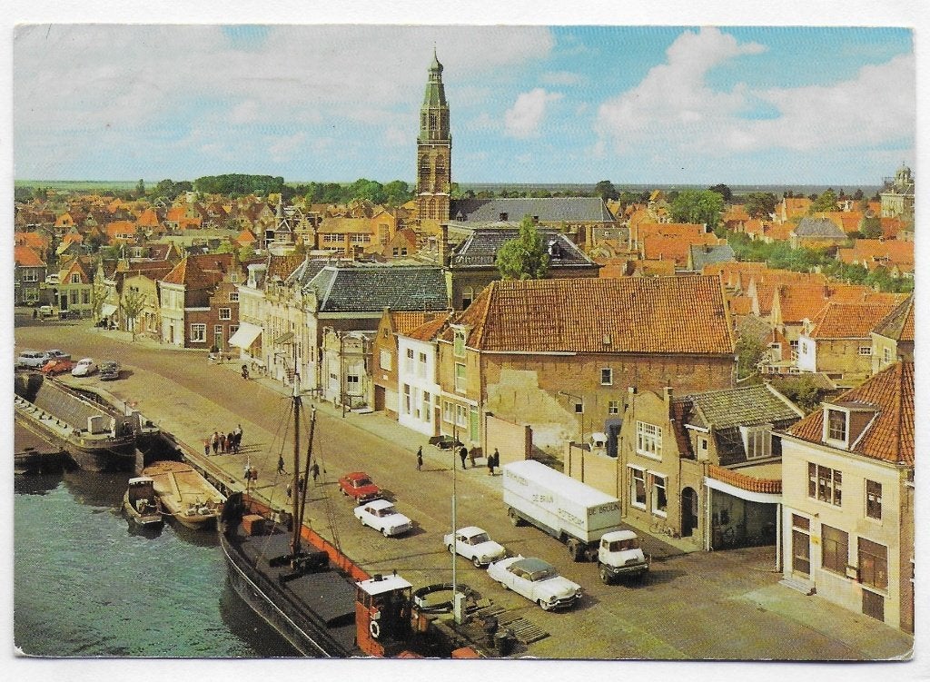 Enkhuizen panorama gelopen Ansichtkaart (B2778, Ophalen of Verzenden, 1980 tot heden, Gelopen, Noord-Holland