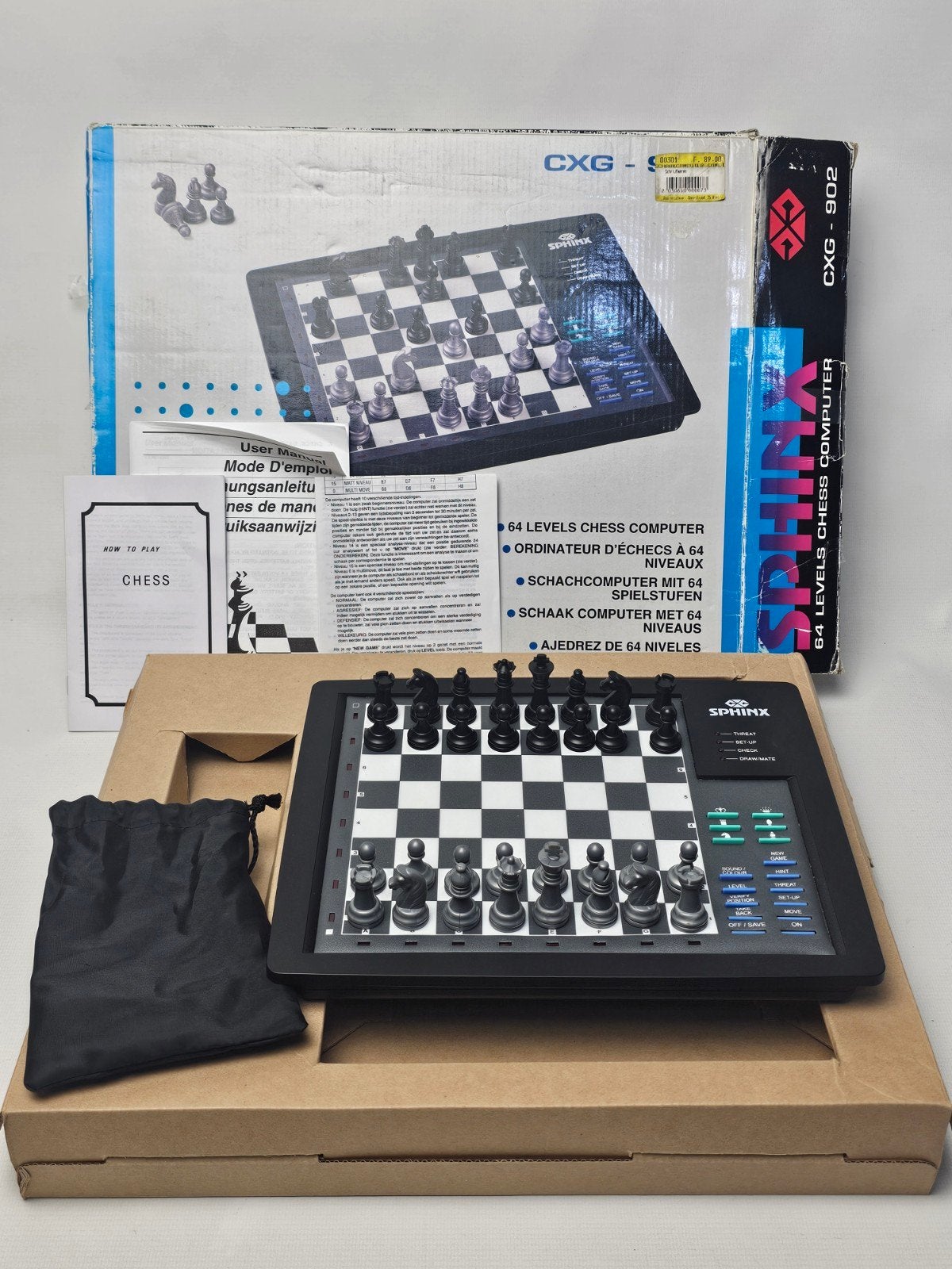 # Sphinx Comet CXG 902 Schaakcomputer uit 1992, Hobby en Vrije tijd, Een of twee spelers, Ophalen of Verzenden, Gebruikt, Comet Sphinx