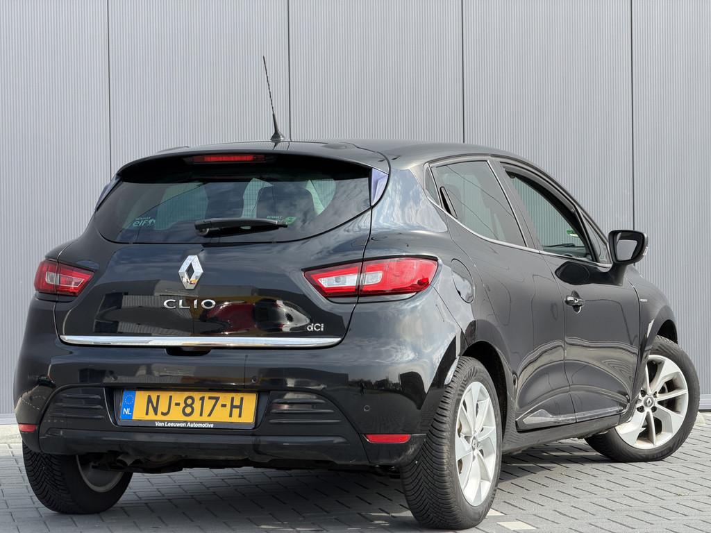 Renault Clio 1.5 dCi Ecoleader Limited | RIJKLAAR | Navi | A, Voorwielaandrijving, Stof, Gebruikt, Zwart