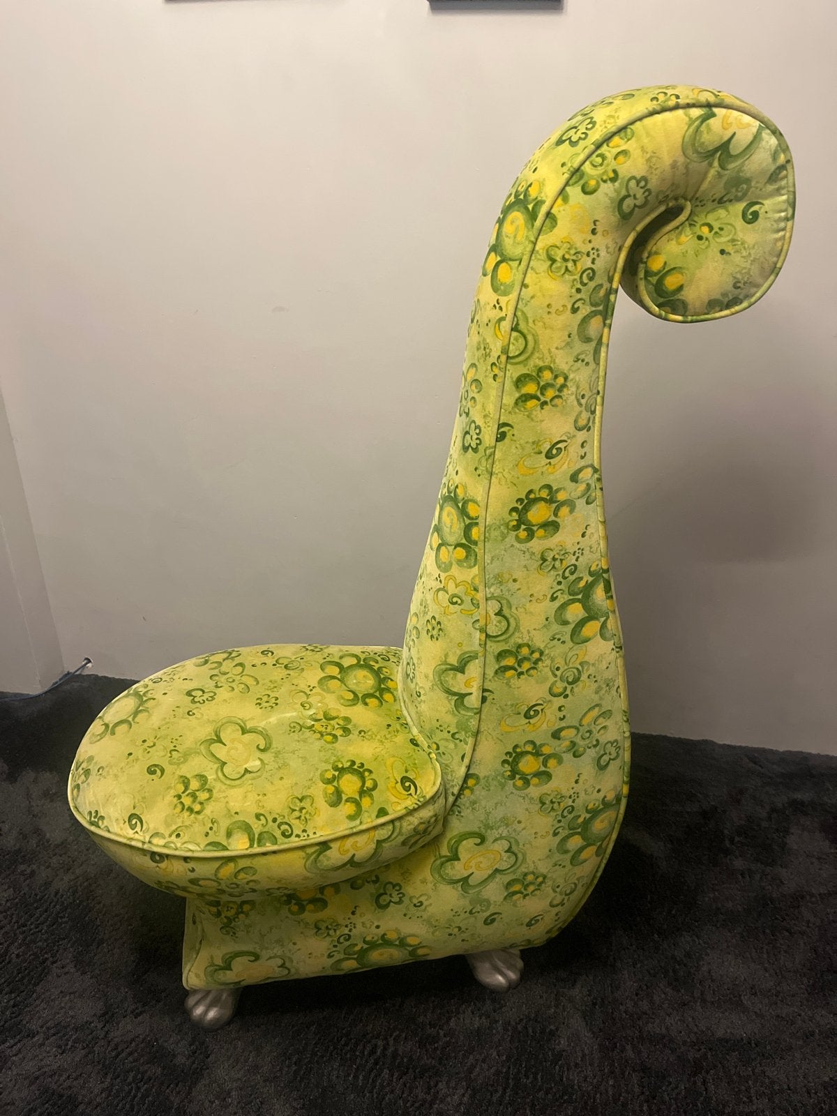 Unieke Bretz Gaudi Chaise Longue - Groen Bloemenpatroon, Ophalen