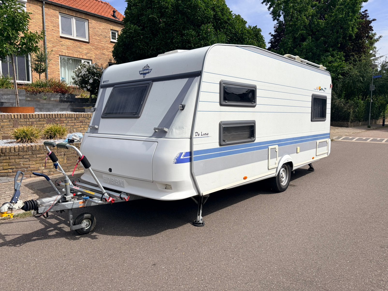 HOBBY 495 uk excellent *6 persoons *stapelbed *rondzit/bed, Caravans en Kamperen, Rondzit, Hobby, Particulier, Tot en met 4