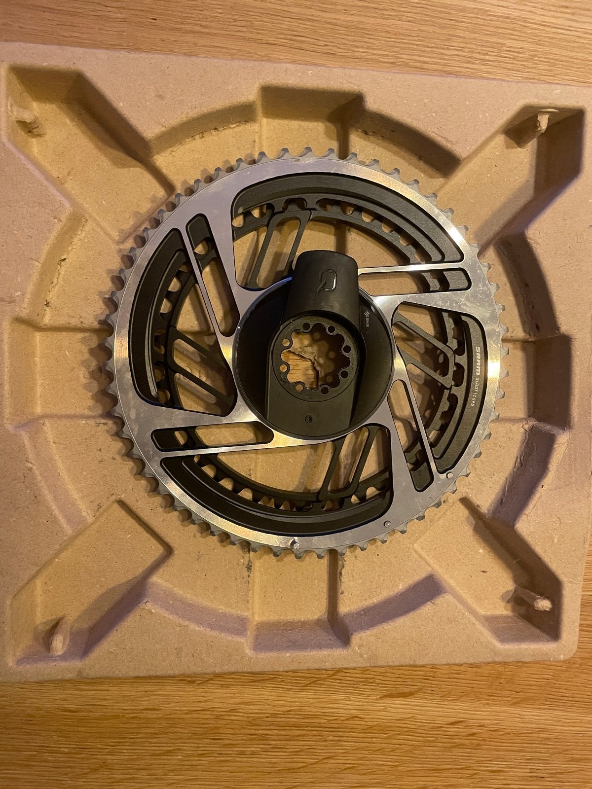 SRAM RED AXS Powermeter Kettingblad 56/43T 12spd, Crankstel of Pedalen, Ophalen of Verzenden, Zo goed als nieuw, Aluminium