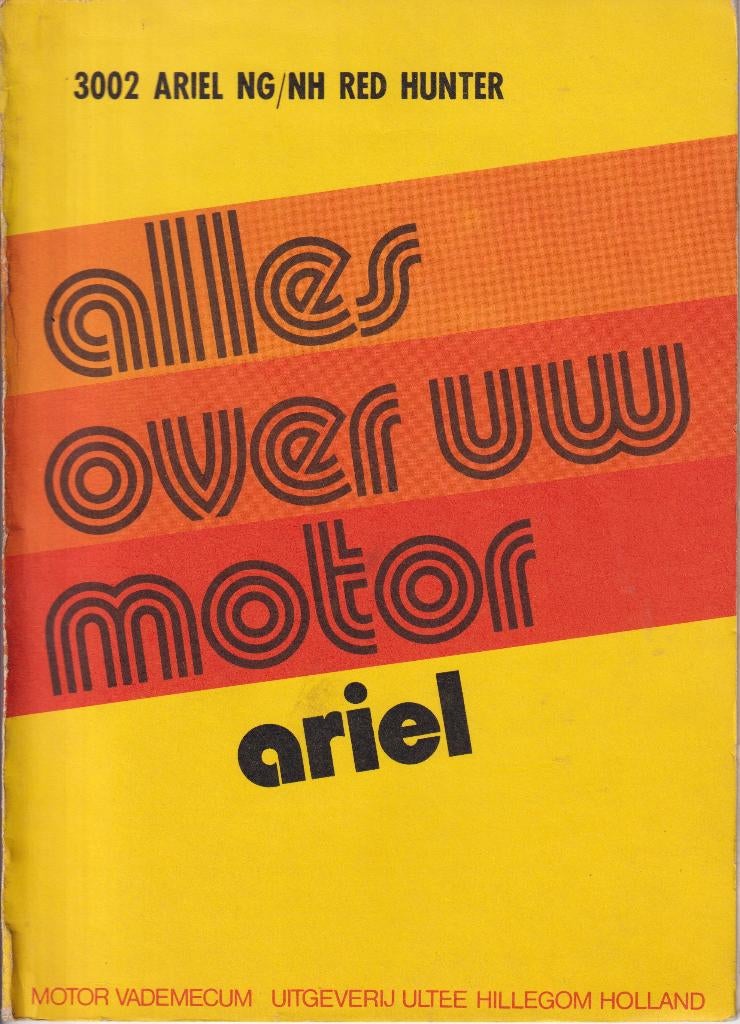 Ariel NG-NH Red Hunter Werkplaatsboek 1936-, Ophalen of Verzenden, Gebruikt