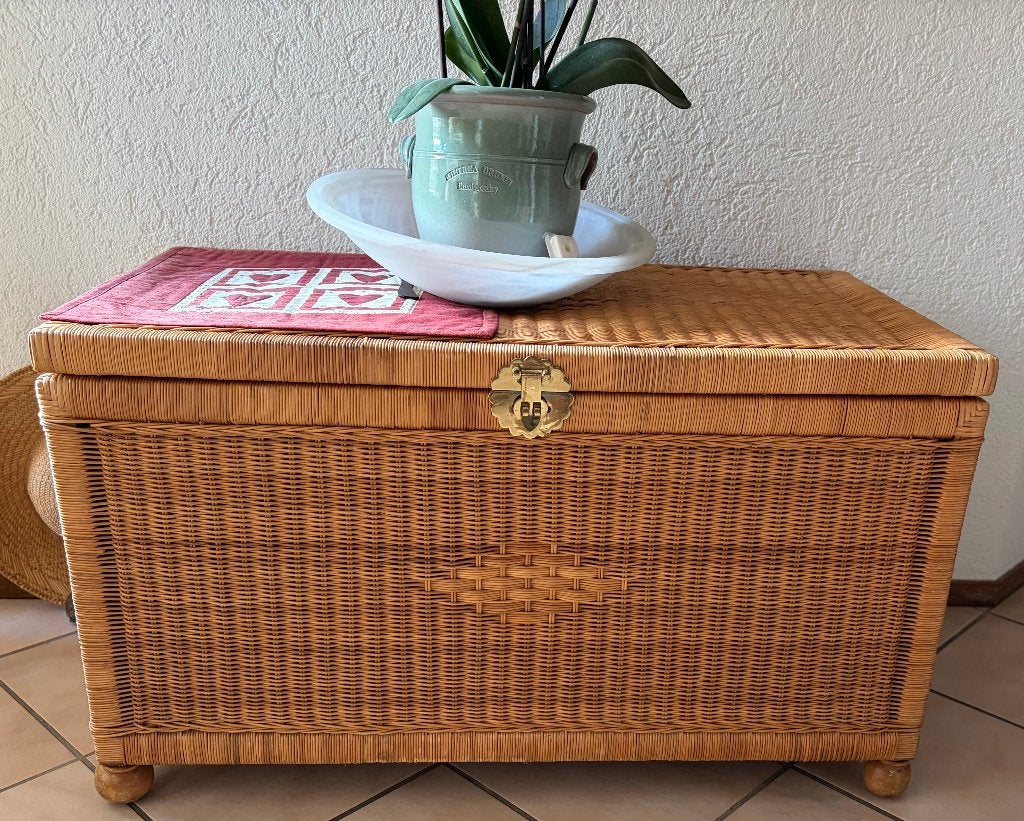 Ierse Rieten Mand, Huis en Inrichting, Woonaccessoires | Schalen en Manden, Ophalen, Mand, Zo goed als nieuw, Riet