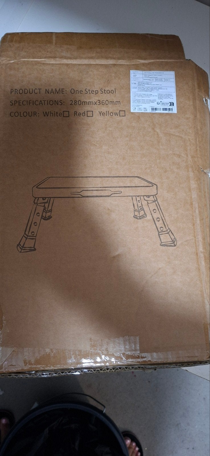 Nieuw IJzeren Opstapje - One Step Stool, Ophalen of Verzenden, Nieuw, IJzer
