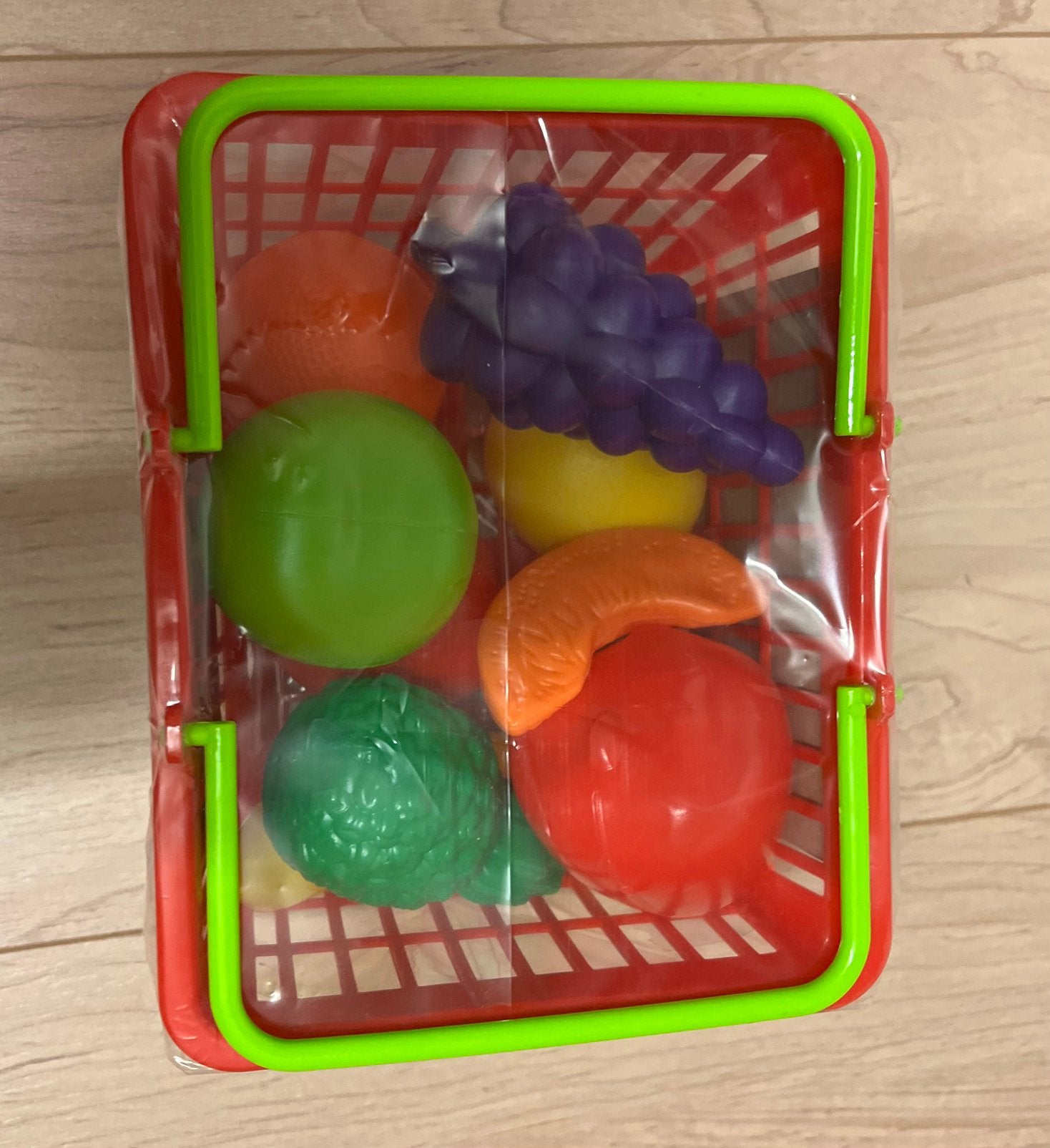 Boodschappen Mandje met geoente/fruit, Ophalen of Verzenden, Nieuw, Kunststof